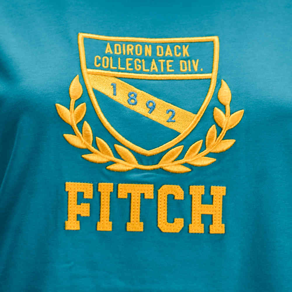 Abercrombie Teal Premium Quality Women T-shirt-3