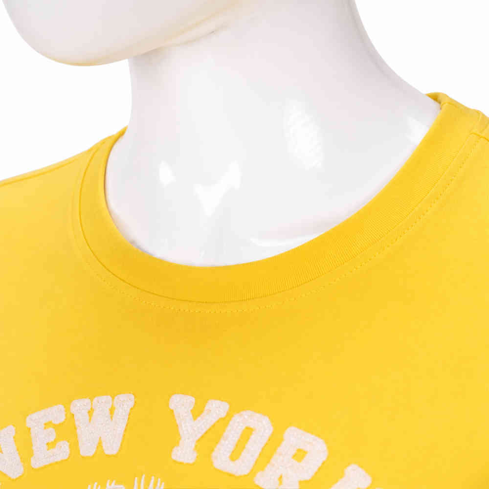 Abercrombie Yellow Premium Quality Women T-shirt-thumb-2