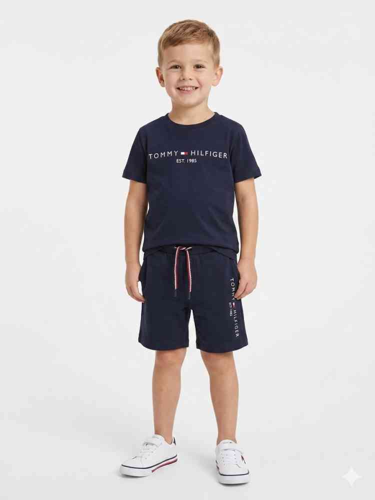 Blue Tommy Hilfiger Black Premium Quality Kids Co-ord Set