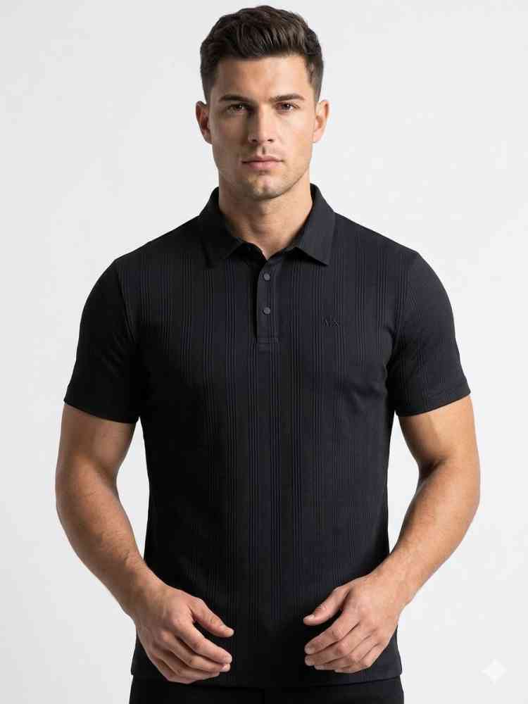 Black Armani Exchange Grey Premium Quality T-Shirt