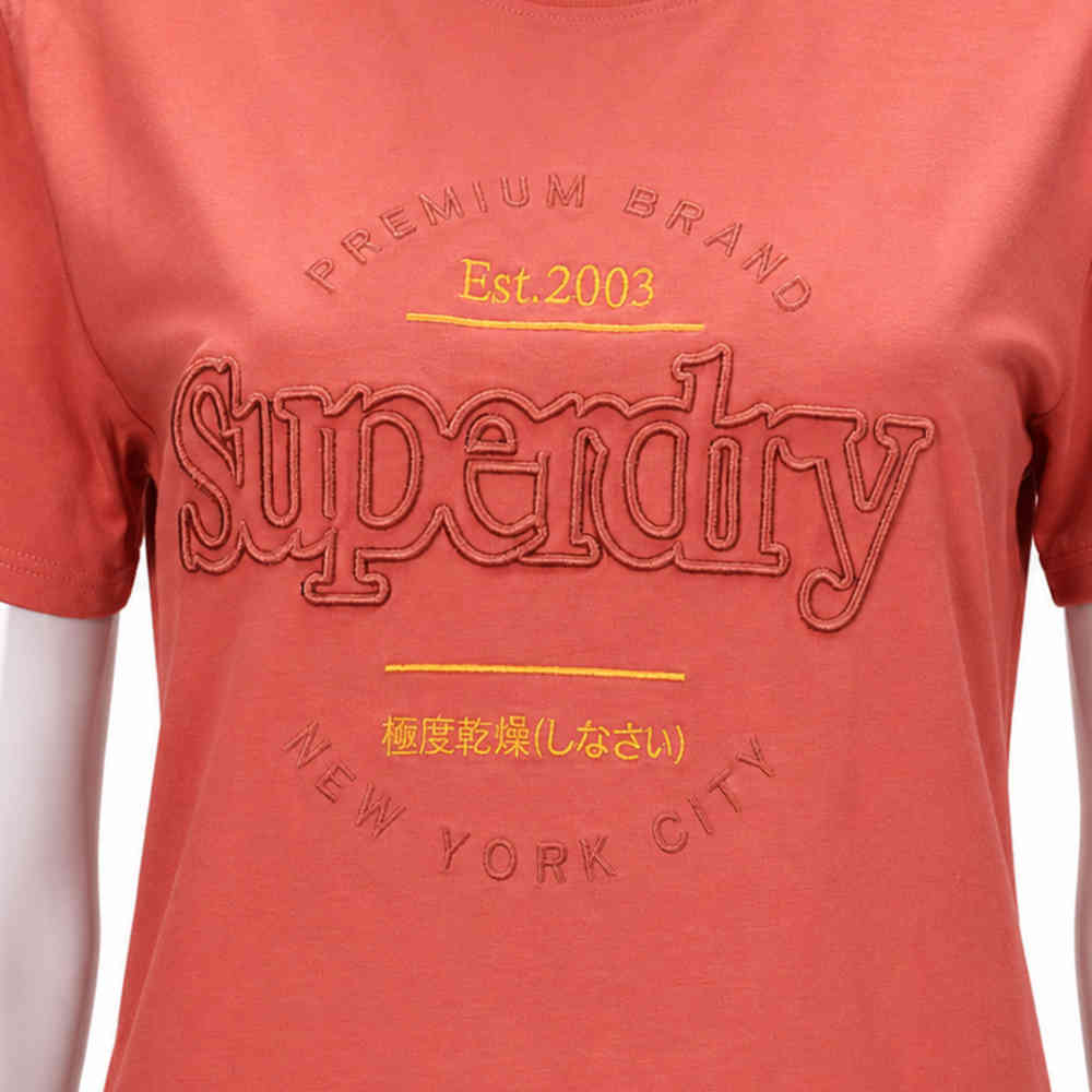 Superdry Pink Premium Quality Women T-shirt-3
