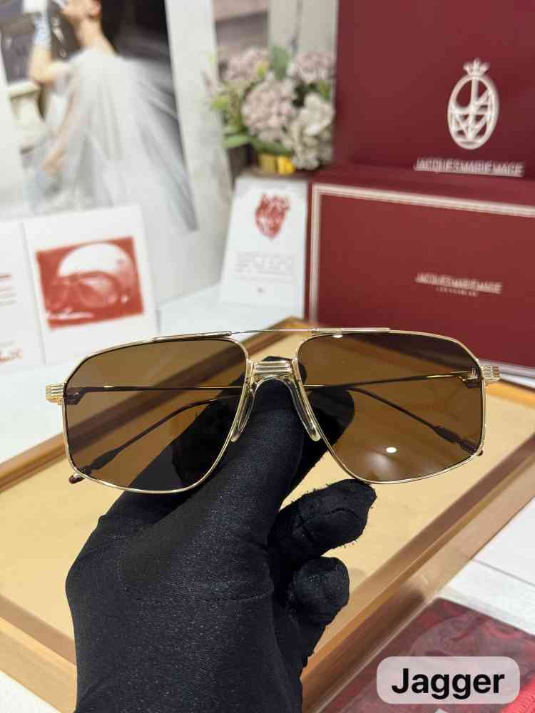 Jacques Marie Mage Brown Luxury Sunglasses-thumb-1