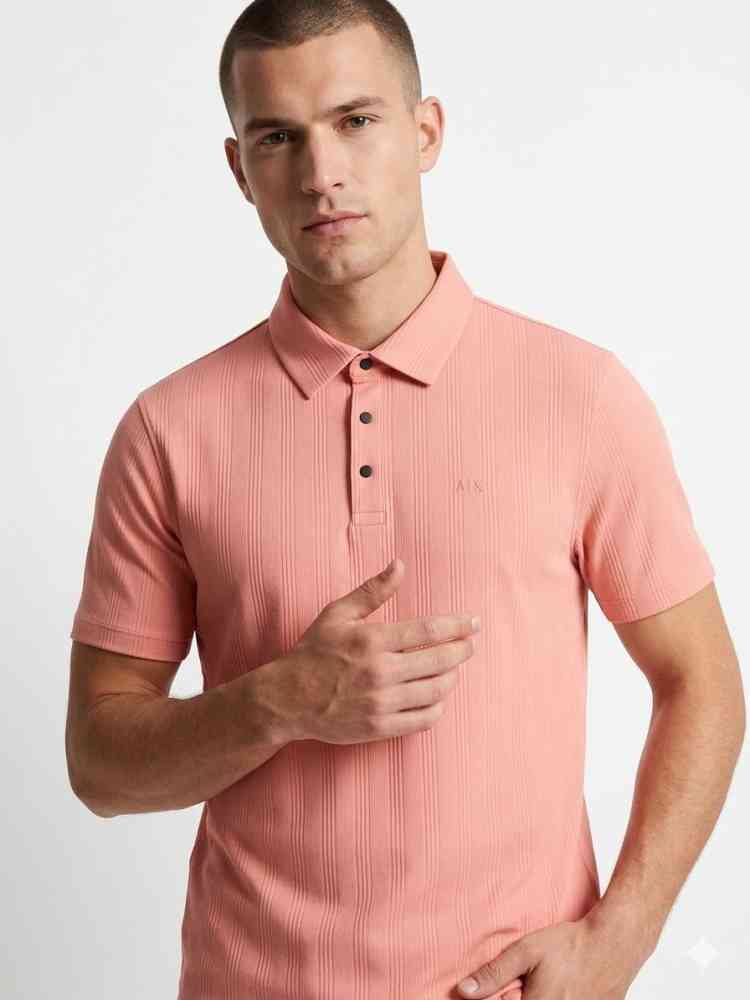 Pink Armani Exchange Grey Premium Quality T-Shirt
