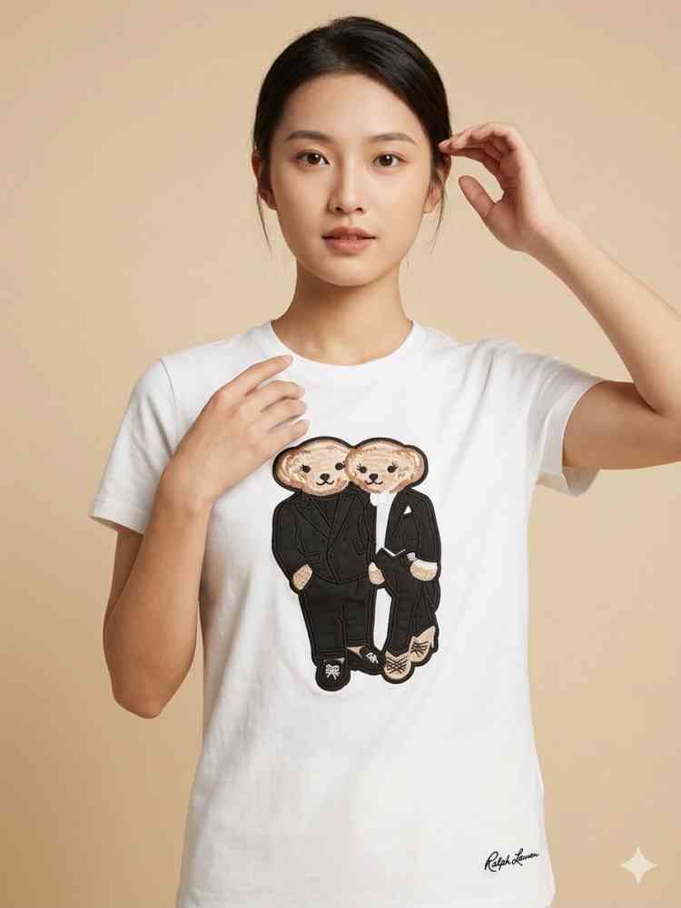 Ralph Lauren White Premium Quality Women T-shirt-thumb-0