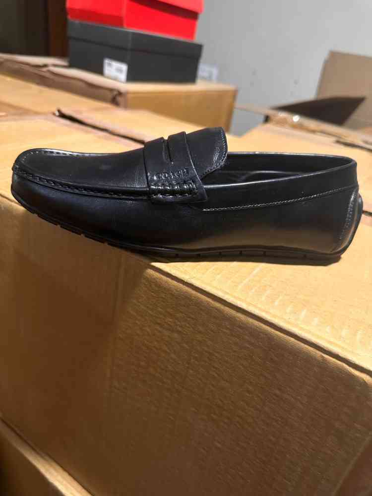 Coach Black Premium Quality Loafers-thumb-2