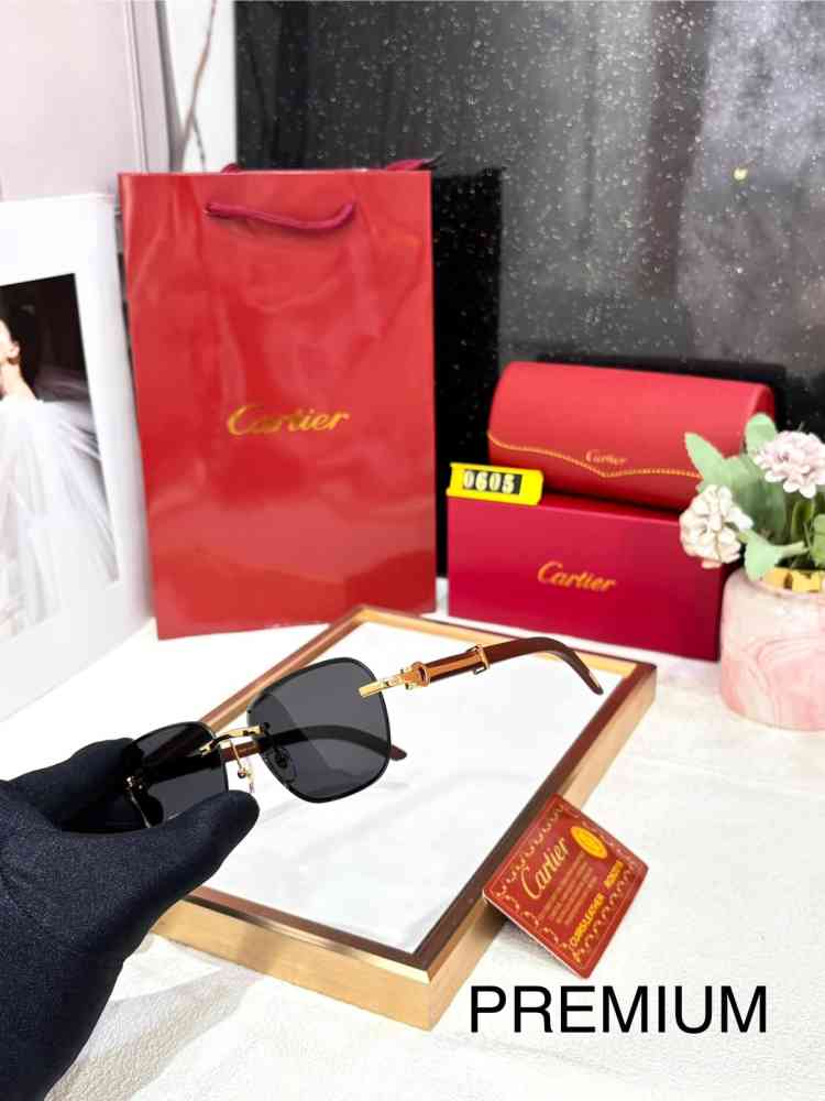 Cartier Black Premium Sunglasses-2