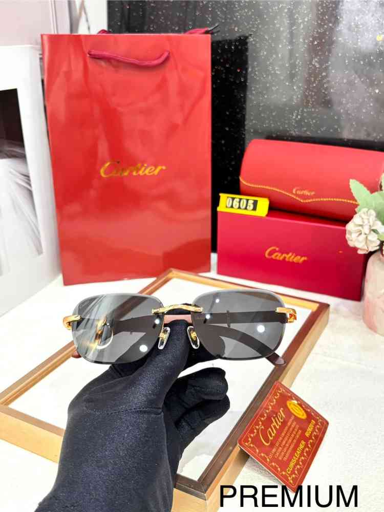 Cartier Black Premium Sunglasses-1