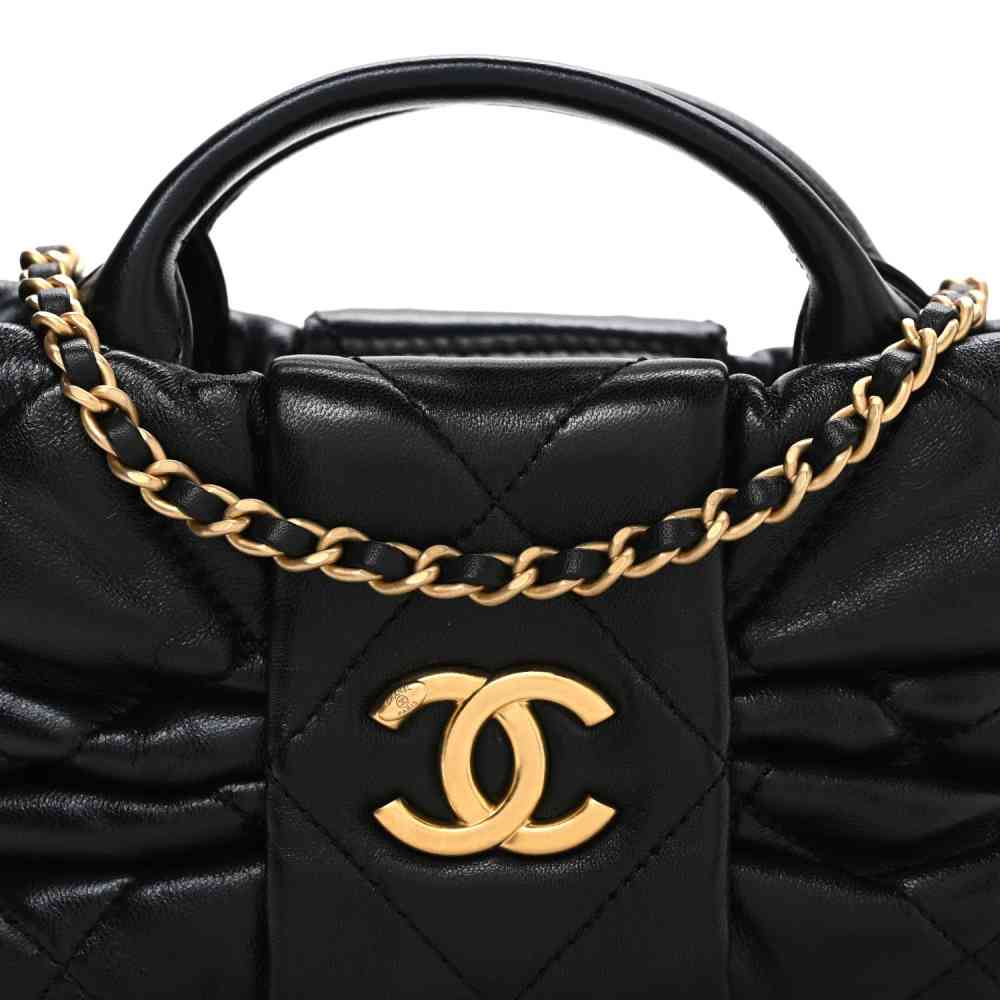 Chanel Black Small Bow Bag-8