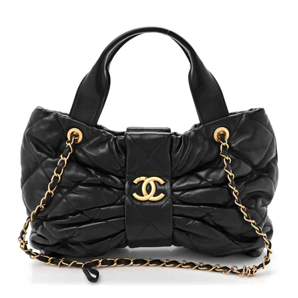 Chanel Black Small Bow Bag-2