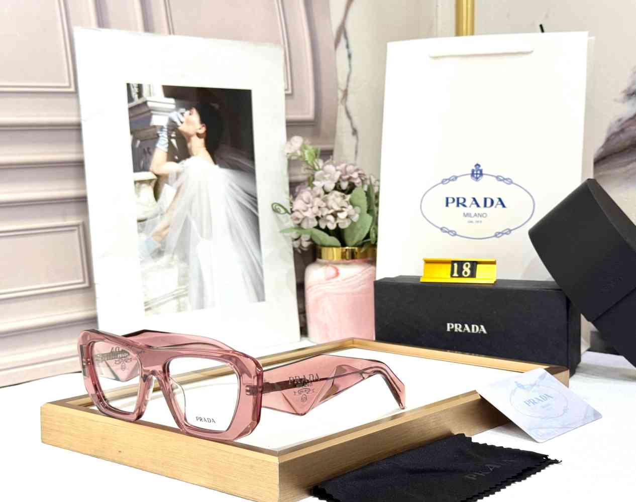Pink Prada Brown Luxury Sunglasses