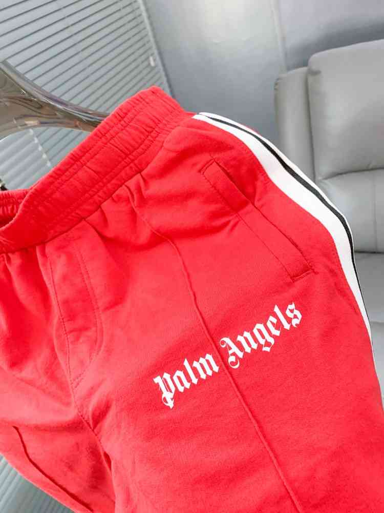 Palm Angels Red Premium Quality Shorts-1