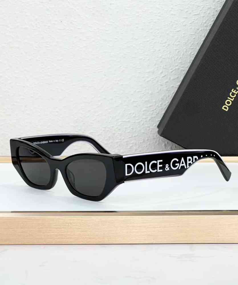 Black Dolce & Gabbana DG Elastic Cat-Eye Black & Yellow Sunglasses DG 6186