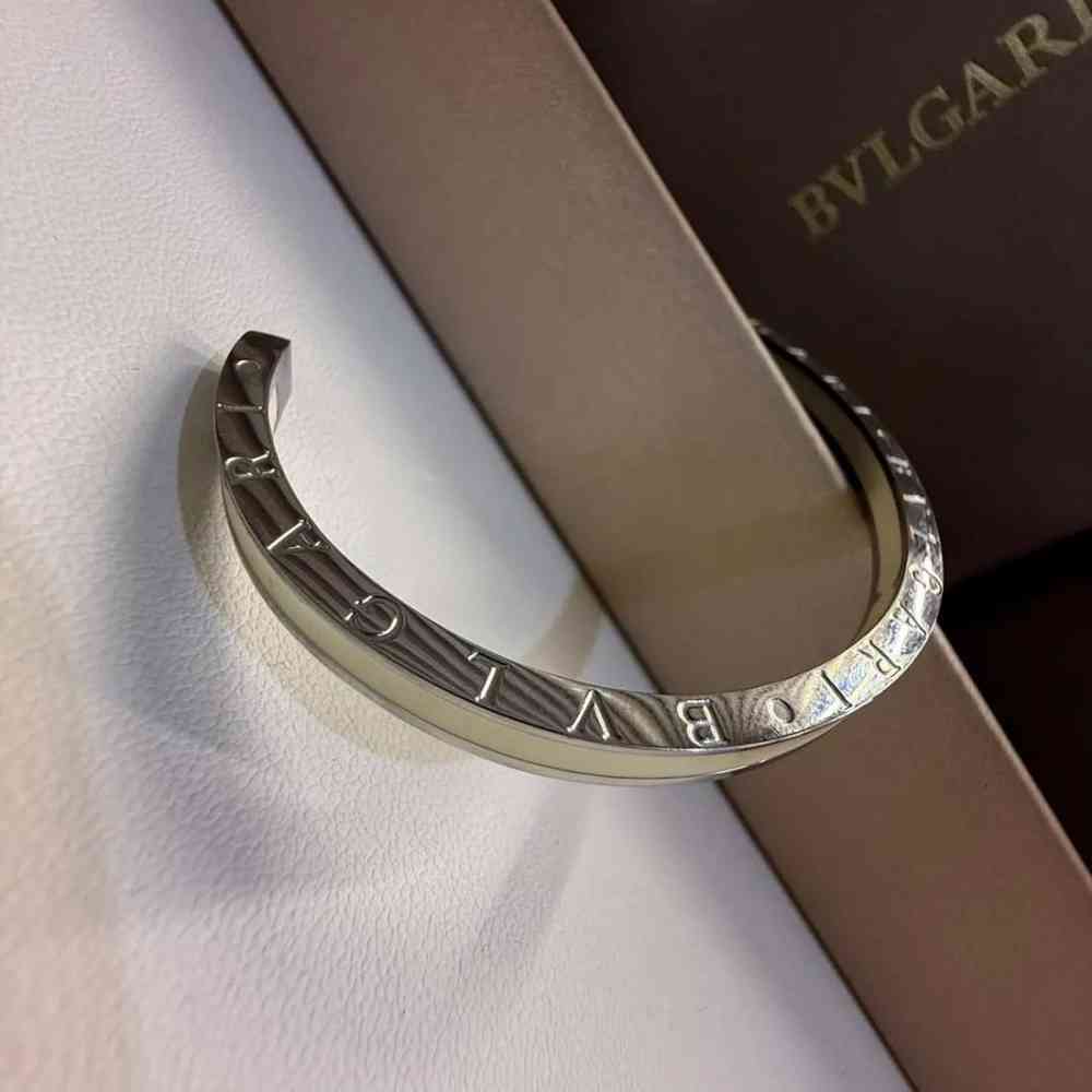Bvlgari B.zero1 White Silver Bracelet-thumb-0