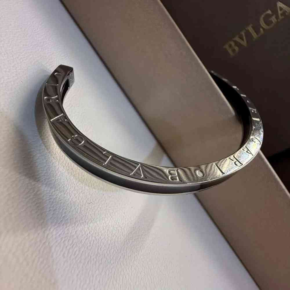 Bvlgari B.zero1 Black Silver Bracelet-thumb-0