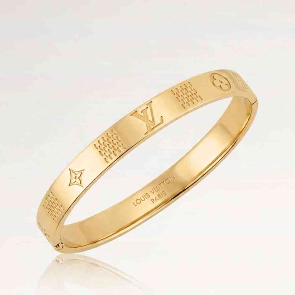 Louis Vuitton Nanogram Gold Bracelet M1029S