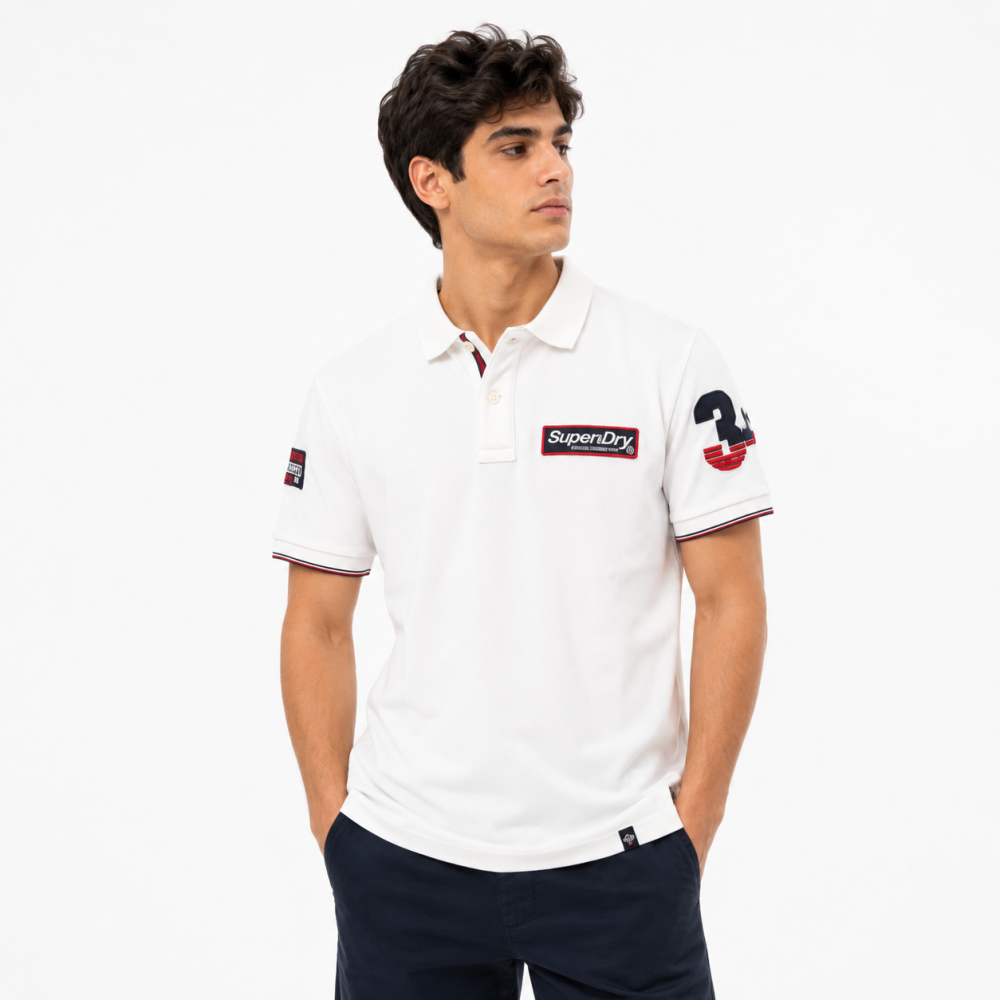 Superdry White Premium Quality Tees-thumb-0