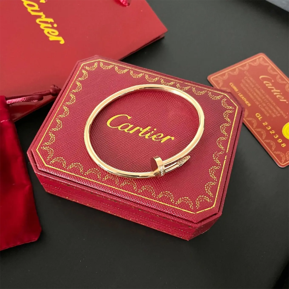 Rose Gold Cartier Juste un Clou White Gold Bracelet CRB6066117