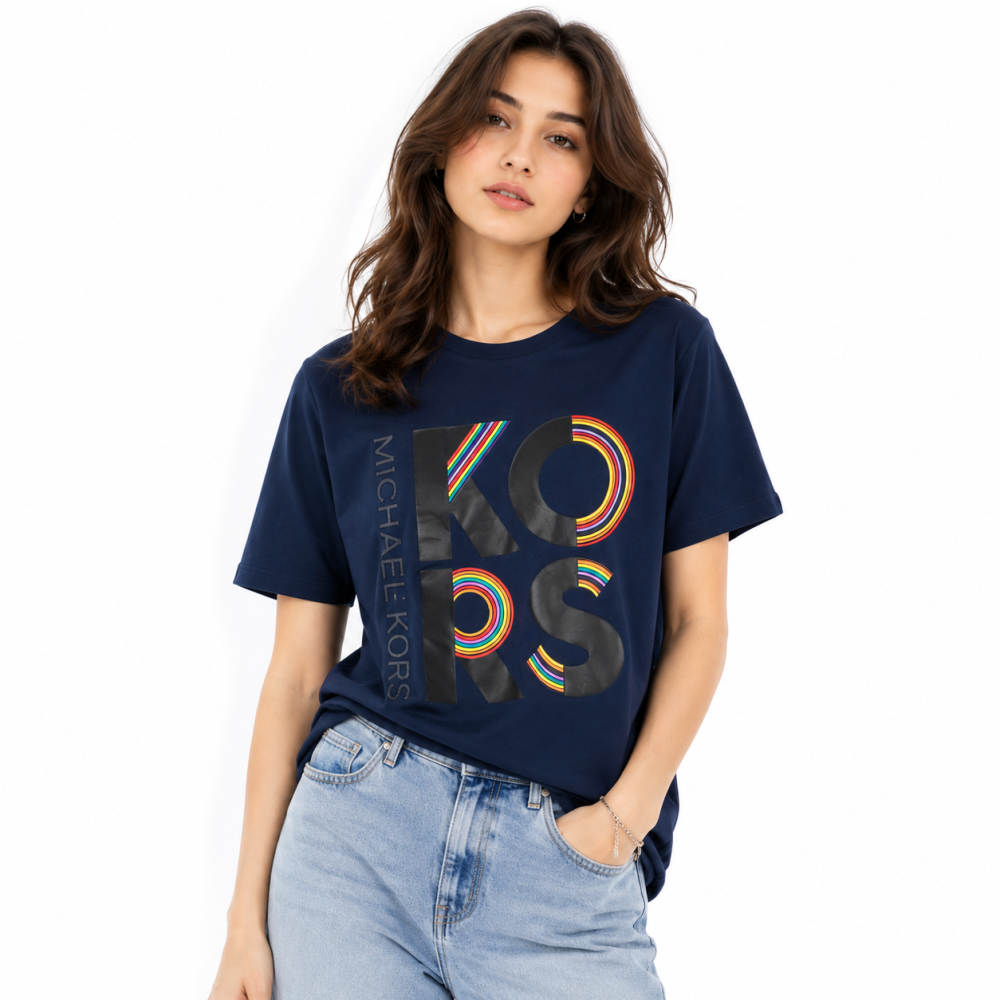Michael Kors Blue Premium Quality Women T-shirt