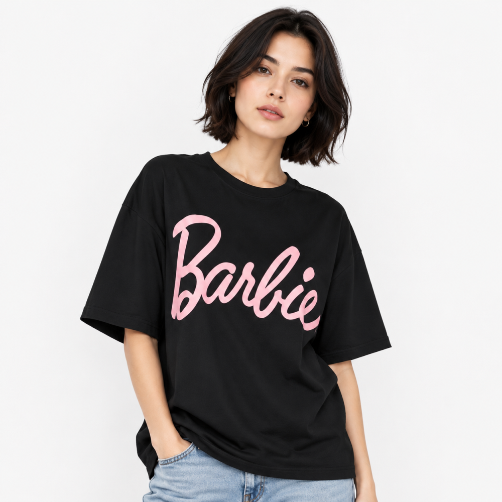 Black Zara White Premium Quality Women T-shirt
