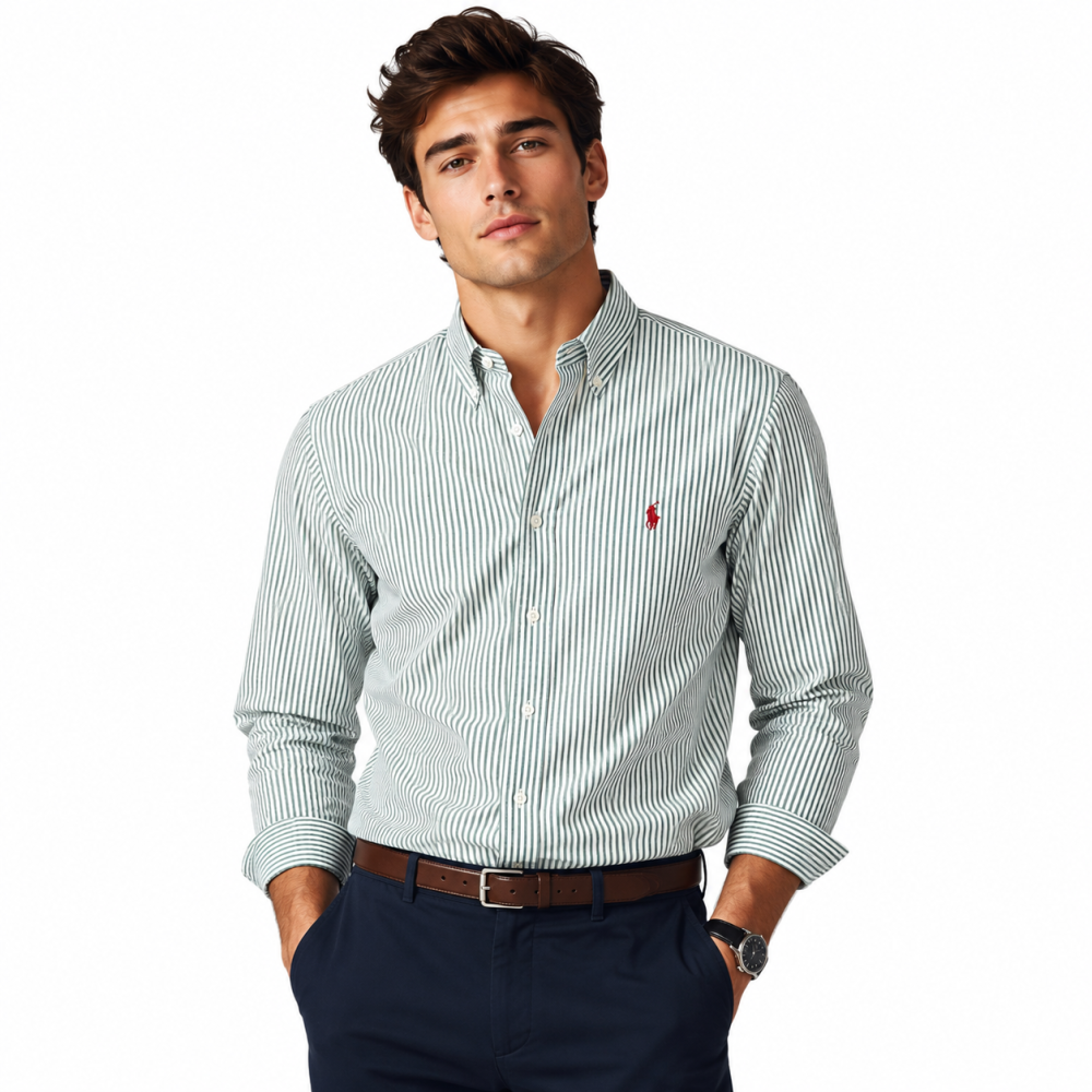 Ralph Lauren Green Premium Quality Cotton Shirt