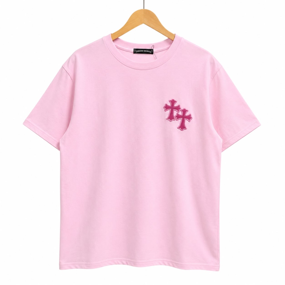 Chrome Heart Pink Premium Quality T-Shirt