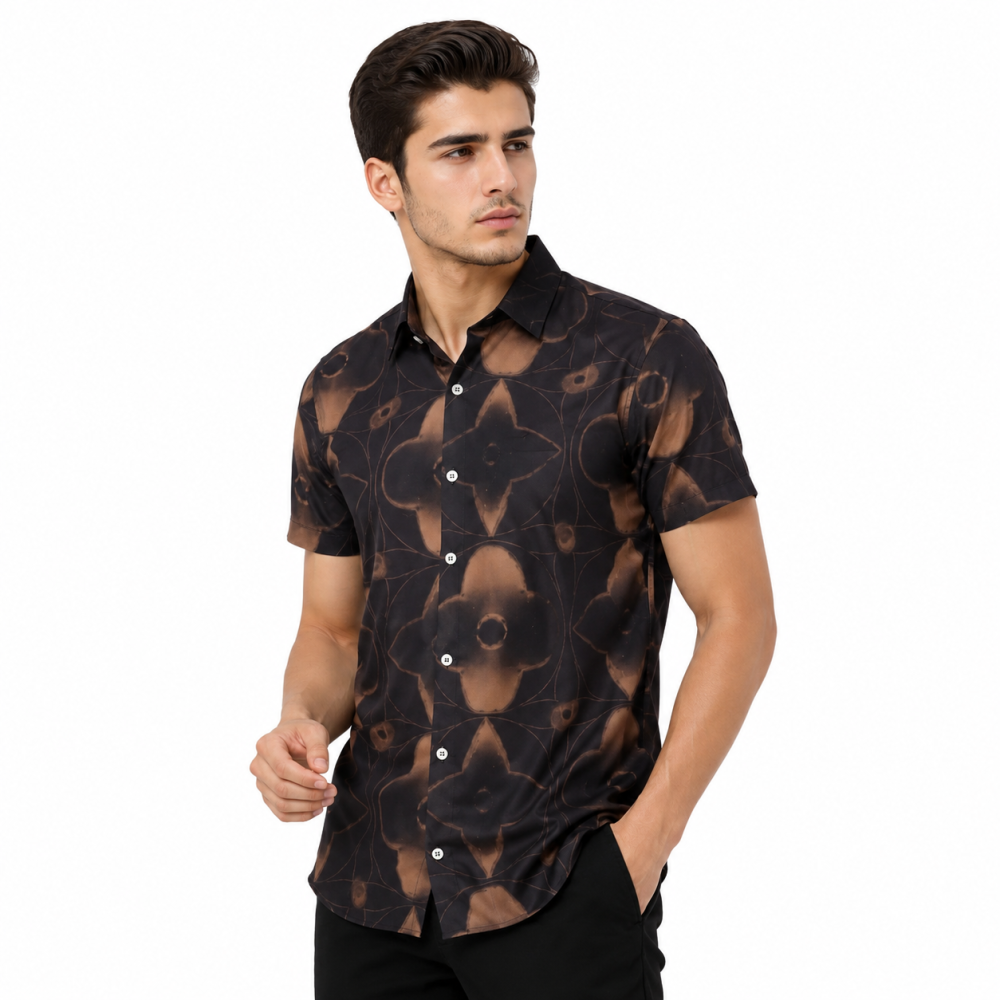 Black & Brown Louis Vuitton Black & White Premium Shirt