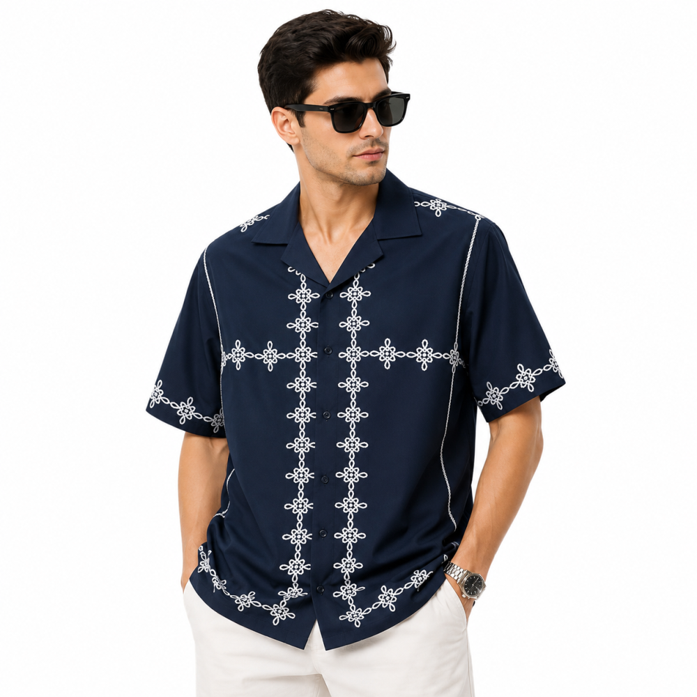 Blue Zara Hrithik Roshan Edition Printed Shirt