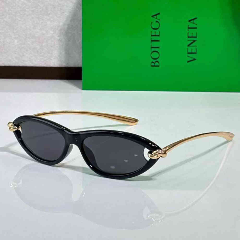 Bottega Veneta Black Knot Cat Eye Sunglasses BV1390S