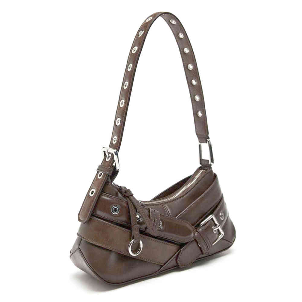 Kurt Geiger London Kensington Beige Leather Shoulder Bag