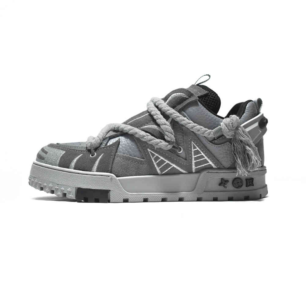 Louis Vuitton Grey Premium Quality Sneakers