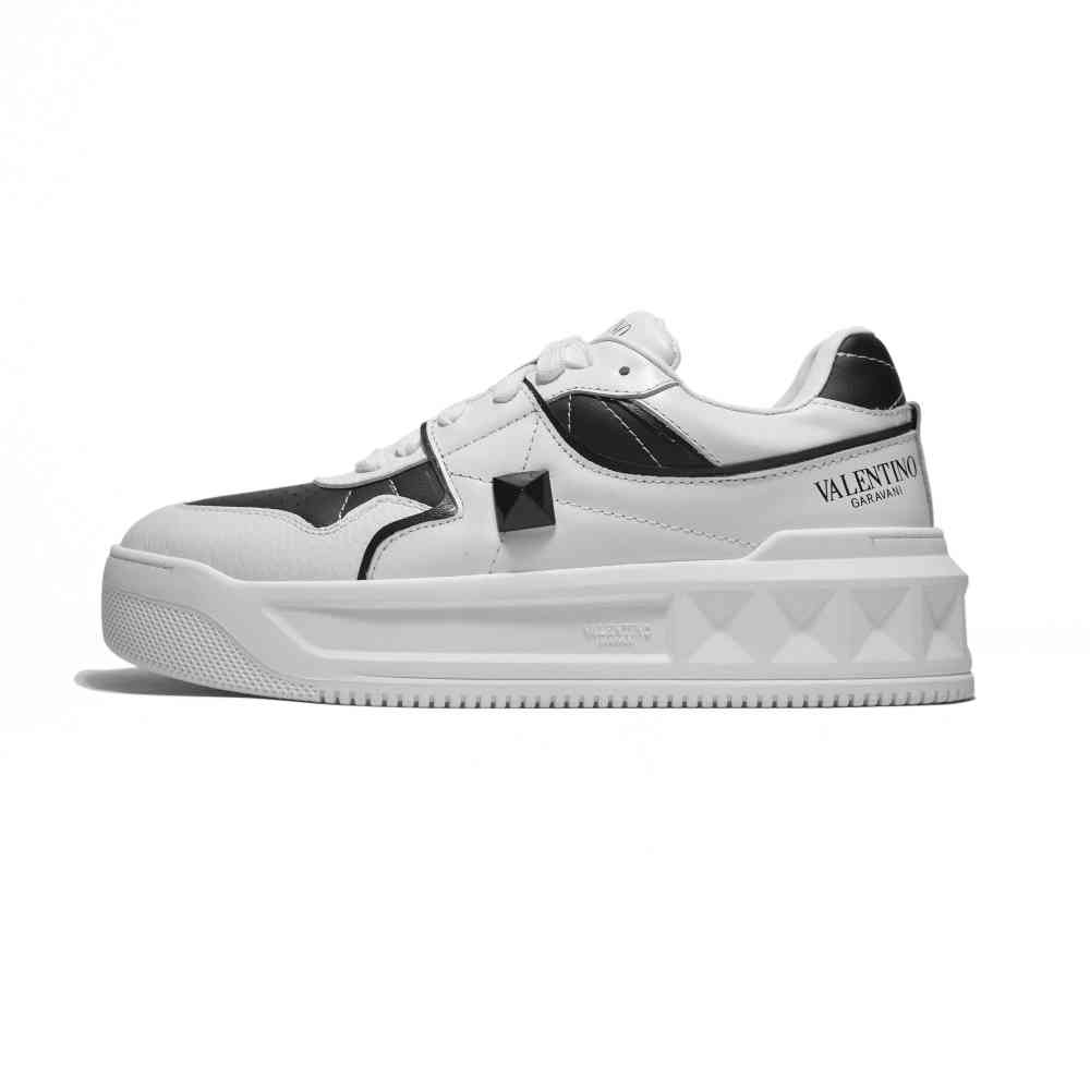 Valentino White Premium One-Stud Sneakers