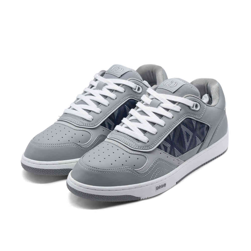 Dior Grey & Blue Premium Low-Top Sneaker