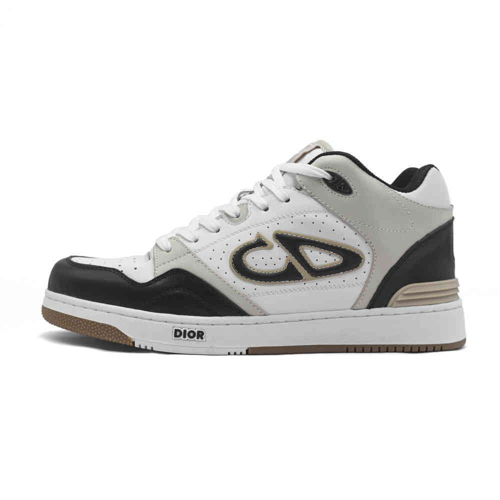 White & Black Dior White & Sky Blue Premium Low-Top Sneaker