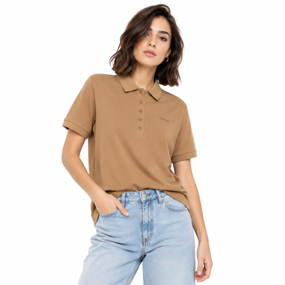 BOSS Brown Premium Quality Women T-shirt