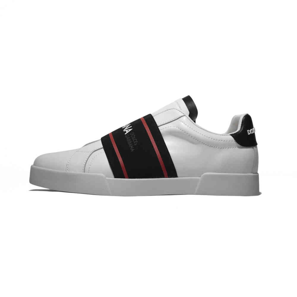 Dolce & Gabbana White & Red Premium Quality Sneakers