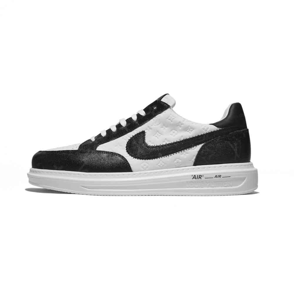 Louis Vuitton White & Black Premium Quality Sneakers