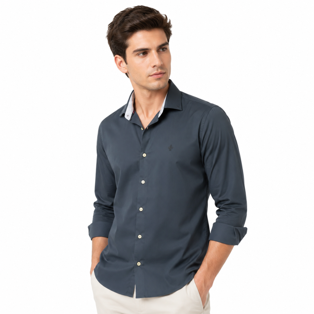 Ted Bekar Teal Blue Premium Quality Shirt