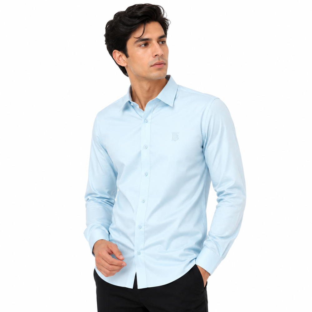 Burberry Skyblue Premium Quality Shirt