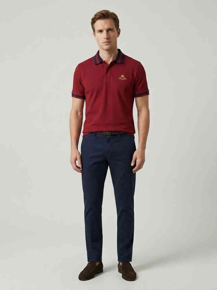 Loro Piana Red Premium Quality T-Shirt