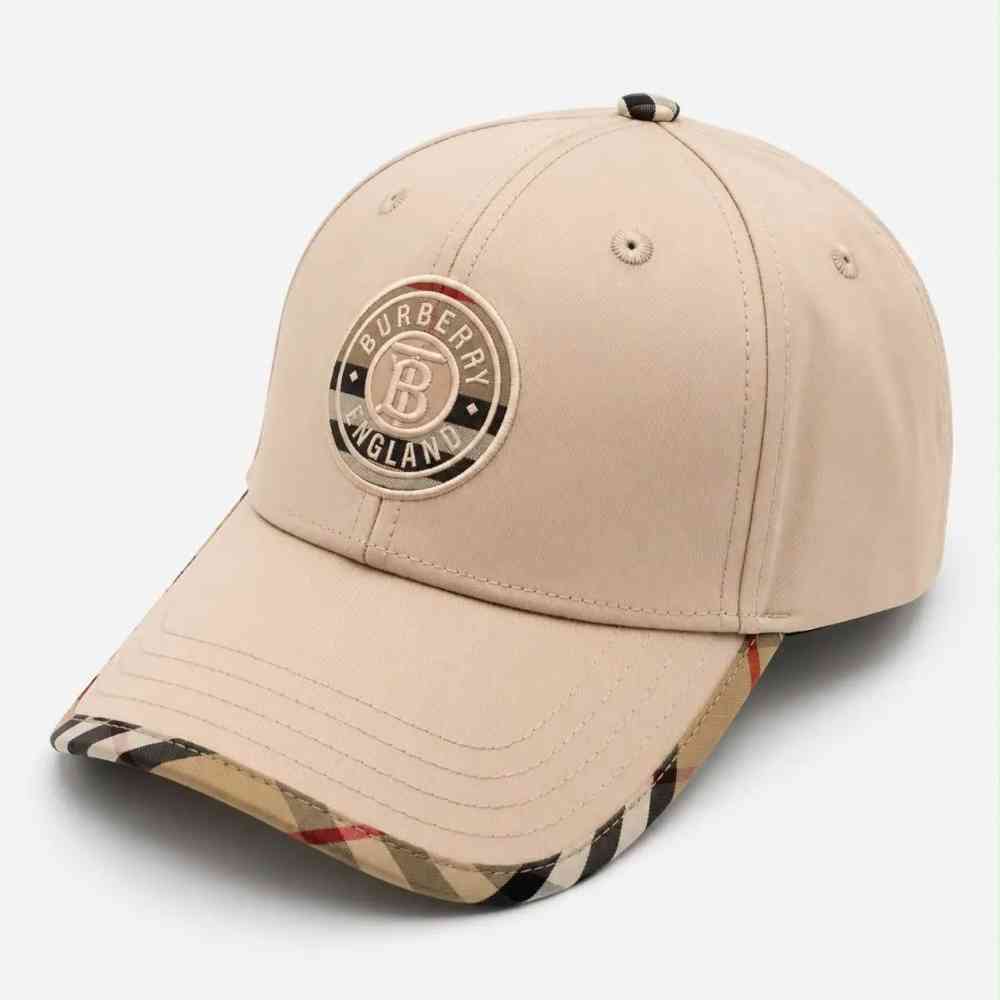 Burberry TB Monogram & Vintage Cream Baseball Caps