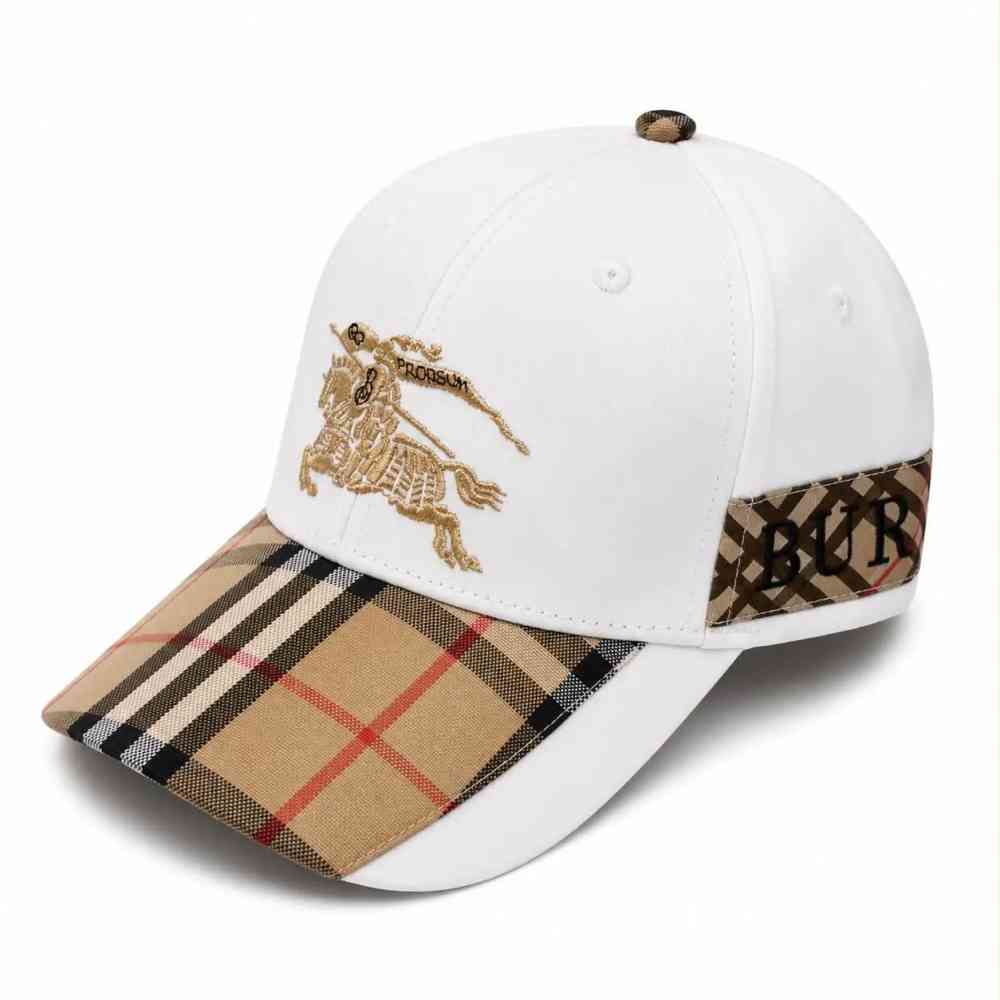 Burberry TB Monogram & Vintage White Baseball Caps