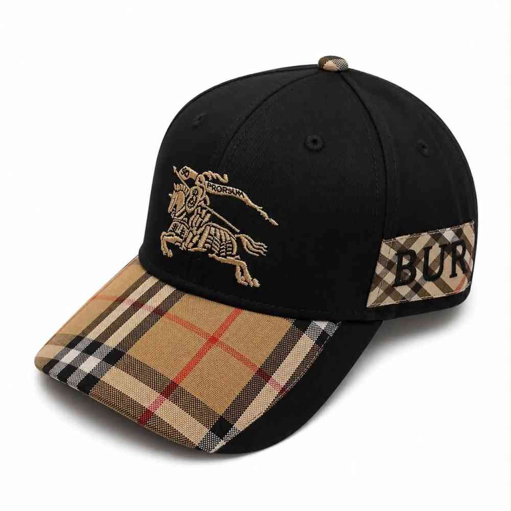 Burberry TB Monogram & Vintage Black Baseball Caps