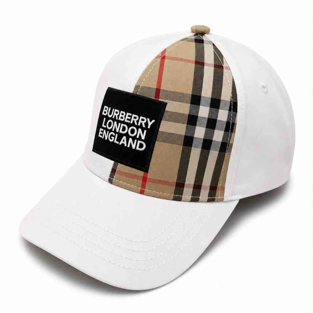 Burberry TB Monogram & Vintage White Baseball Caps
