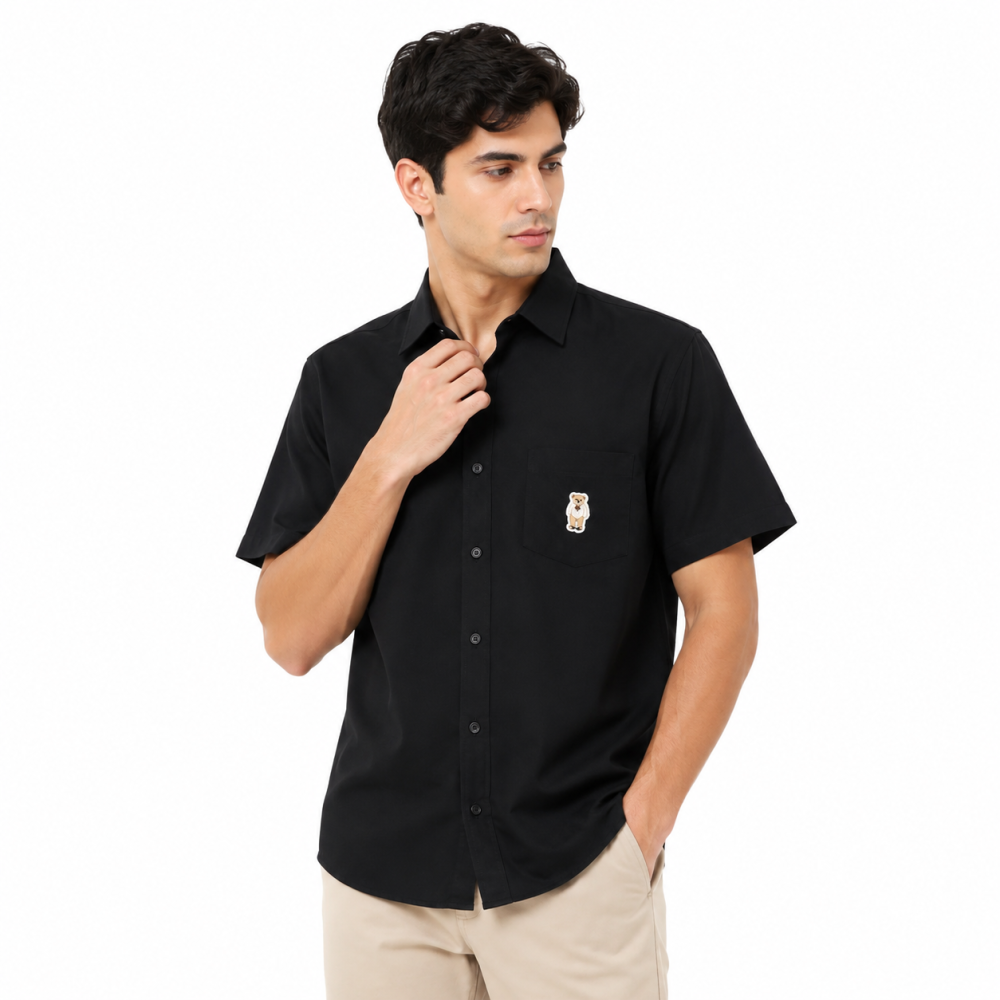 Ralph Lauren Black Premium Quality Short Sleeve Shirt
