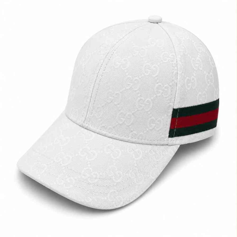 White Gucci Black Premium Quality Cap