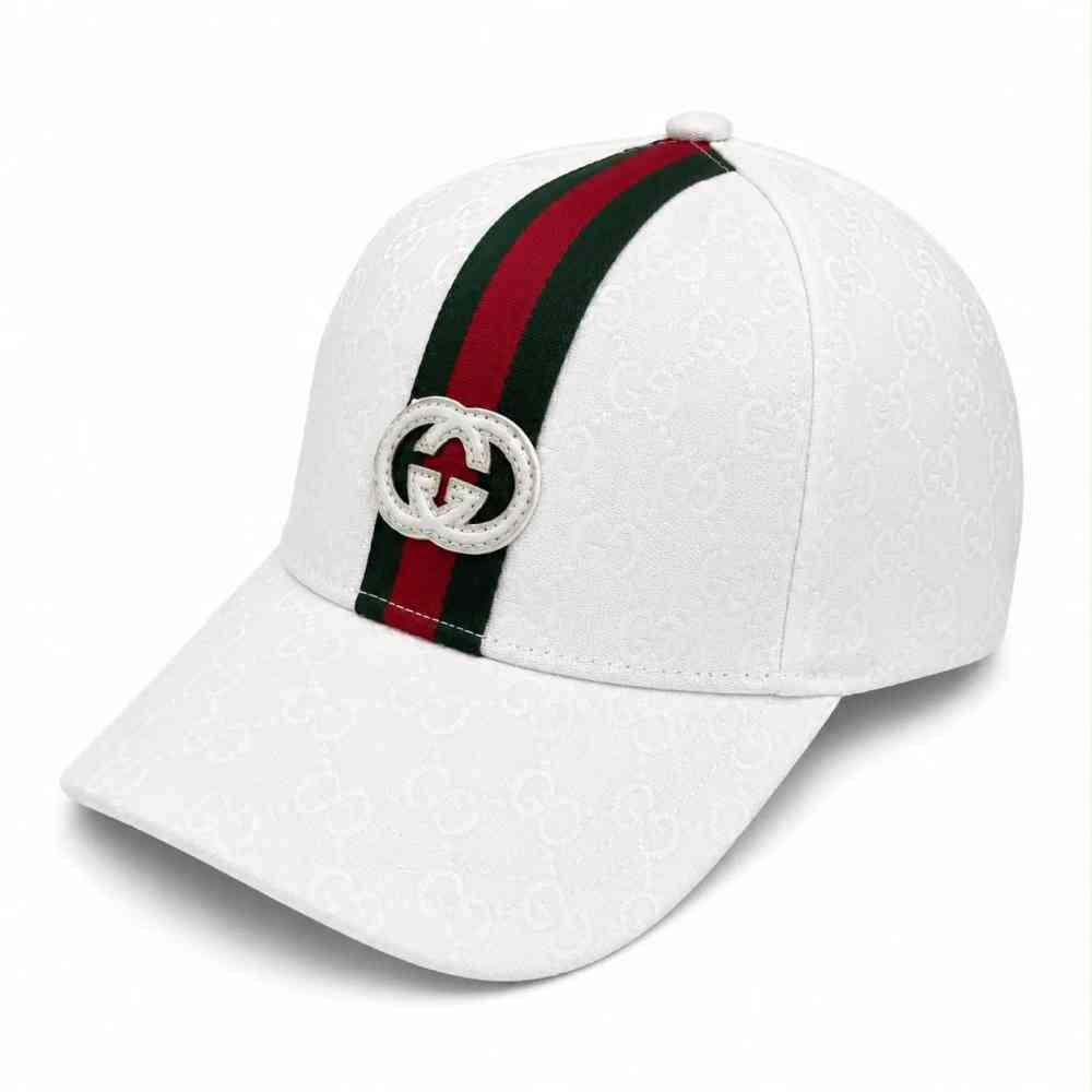 White Gucci Brown Premium Quality Cap