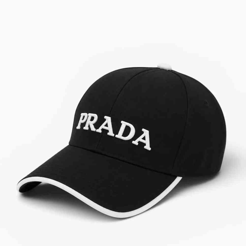 Prada Re-Nylon Black Baseball Caps
