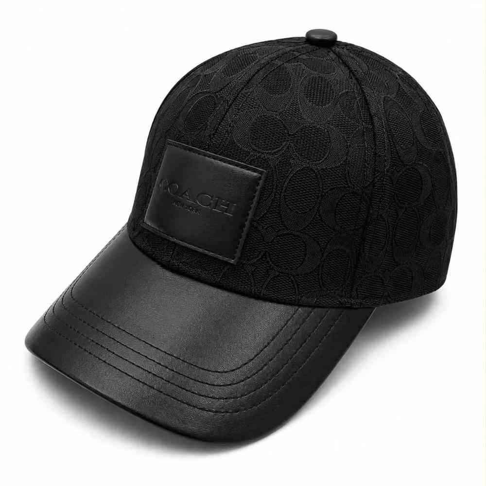 Coach Monogram Black Premium Edition Cashmere Caps