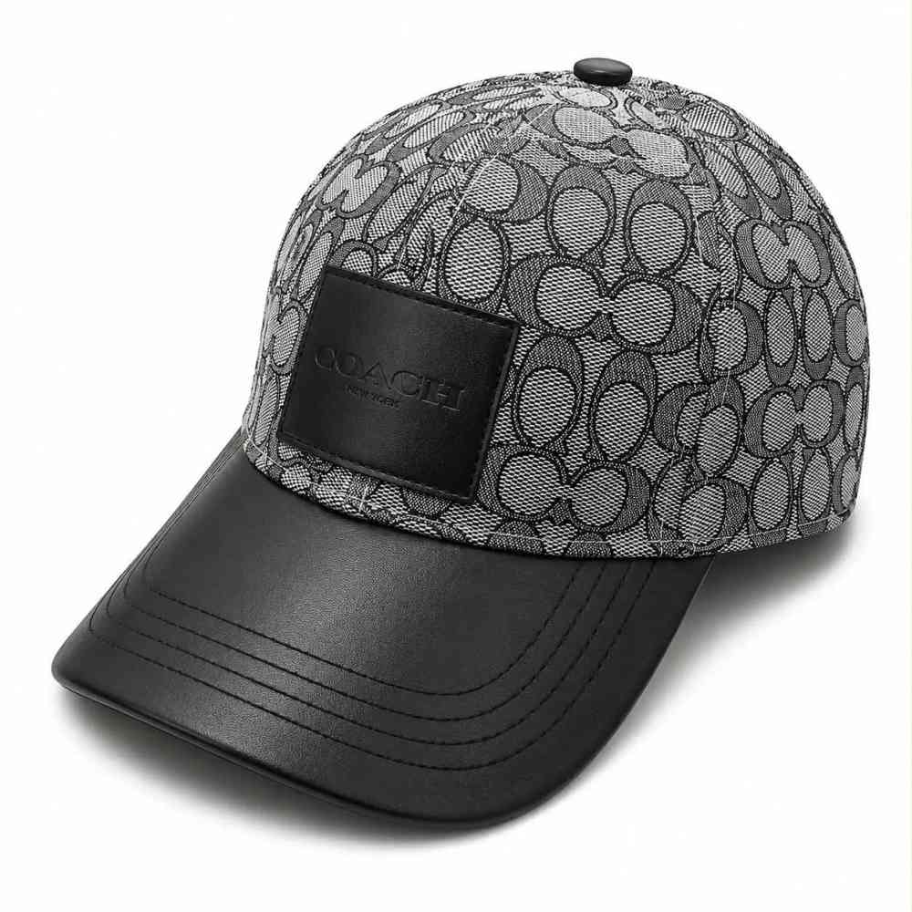 Coach Monogram Grey Premium Edition Cashmere Caps