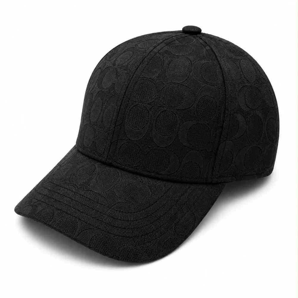 Coach Monogram Black Premium Edition Cashmere Caps